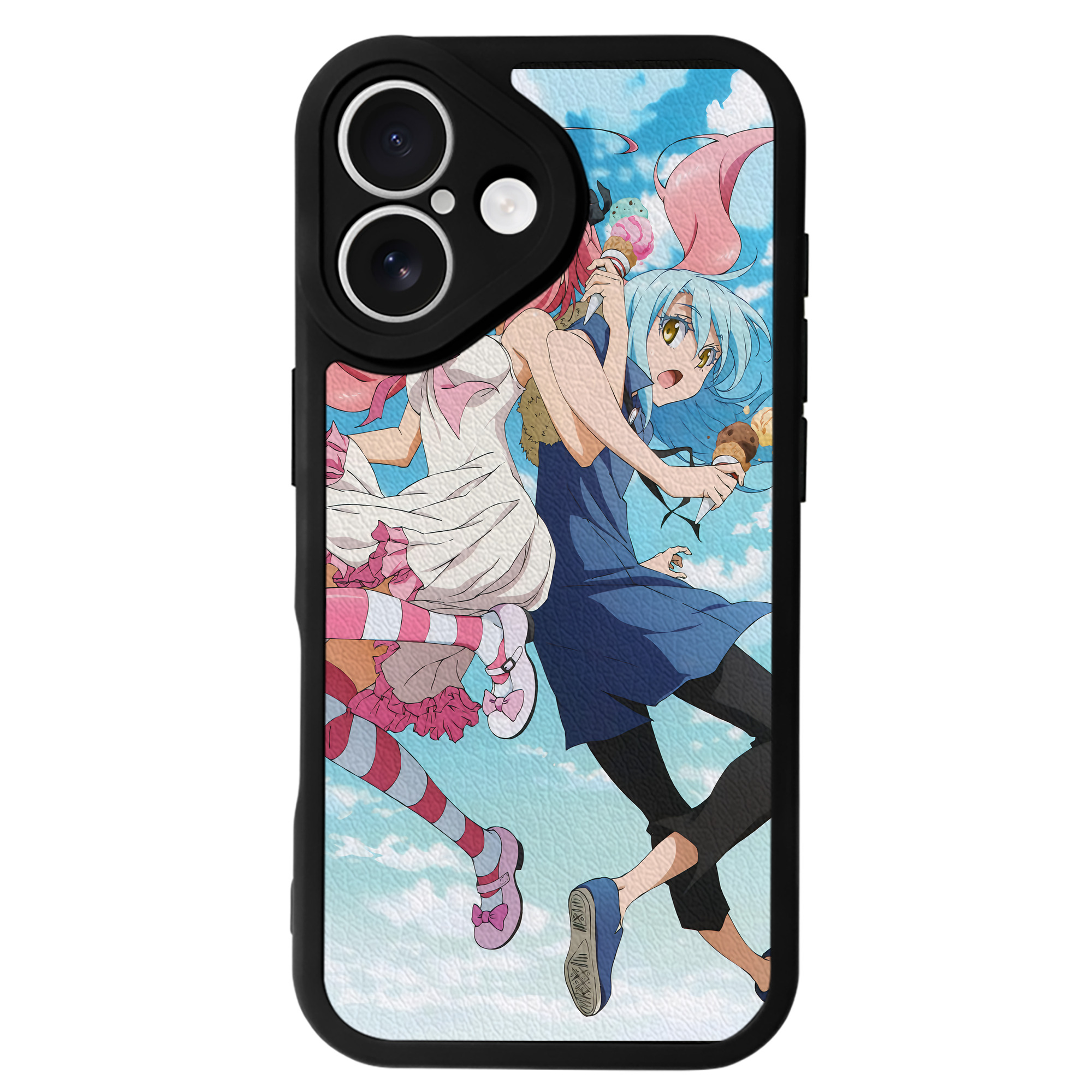 （画像用） 転スラ Regarding Reincarnated to Slime 【iPhone 16シリーズ対応】シリコンスマホケース（レザー調） 材質：シリコン
